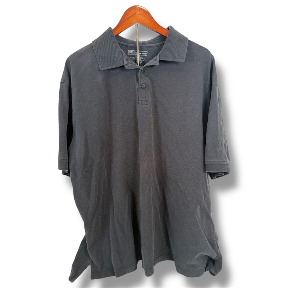 5.11 Tactical‎ Series Polo Shirt Men's 2XL Performance Short Sleeve Black